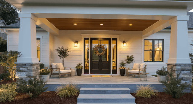 Modern front porch ideas: how to redesign my porch with AI using ...