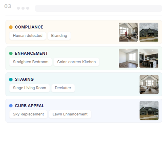 Ready-to-run AI improvement plan for a full listing set