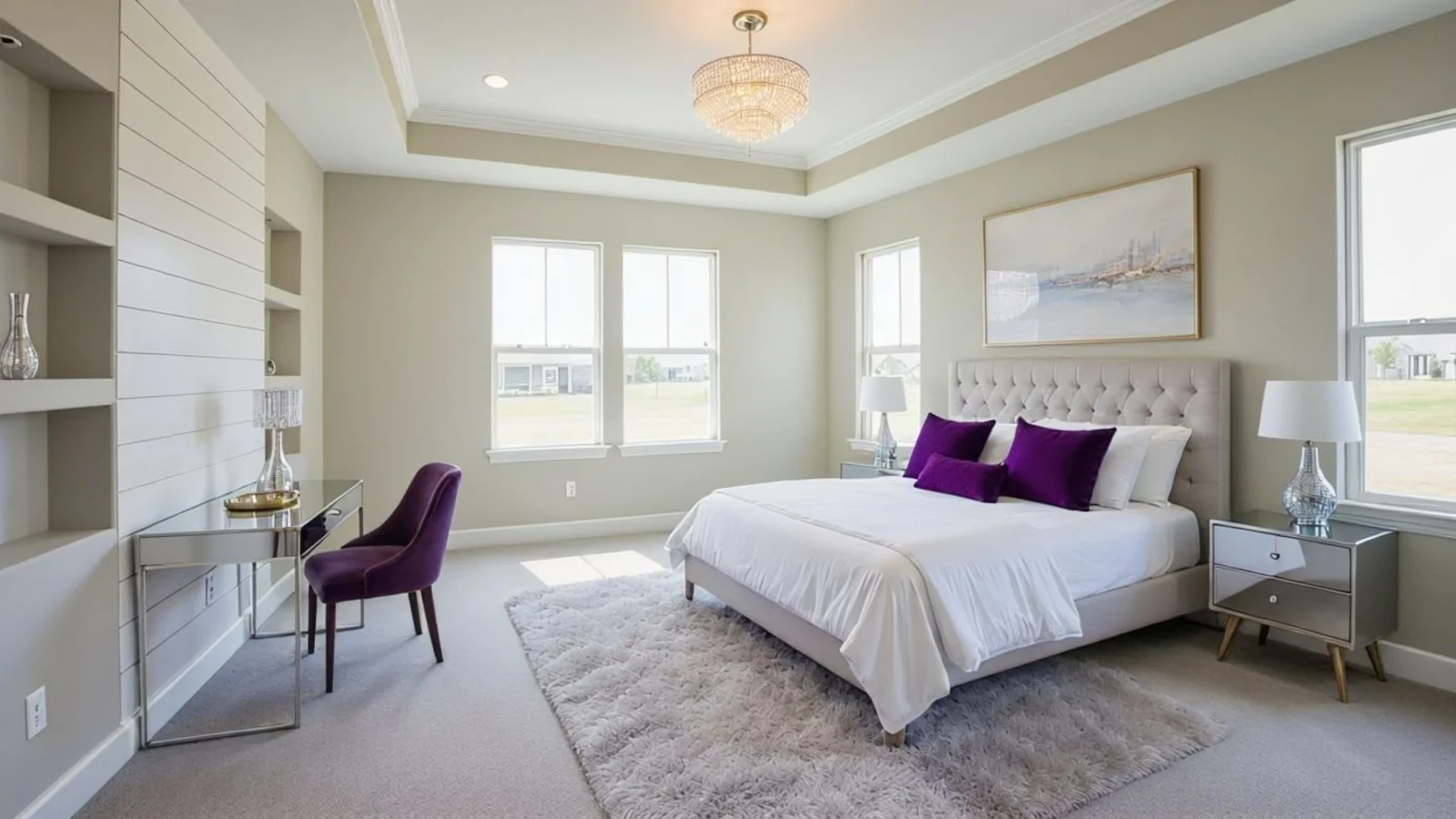 Room restyled with rustic farmhouse aesthetic