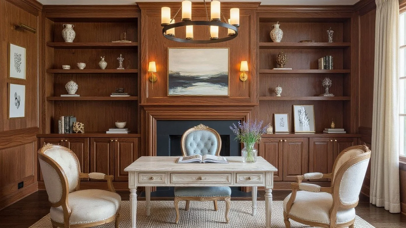 Bedroom transformed to coastal style