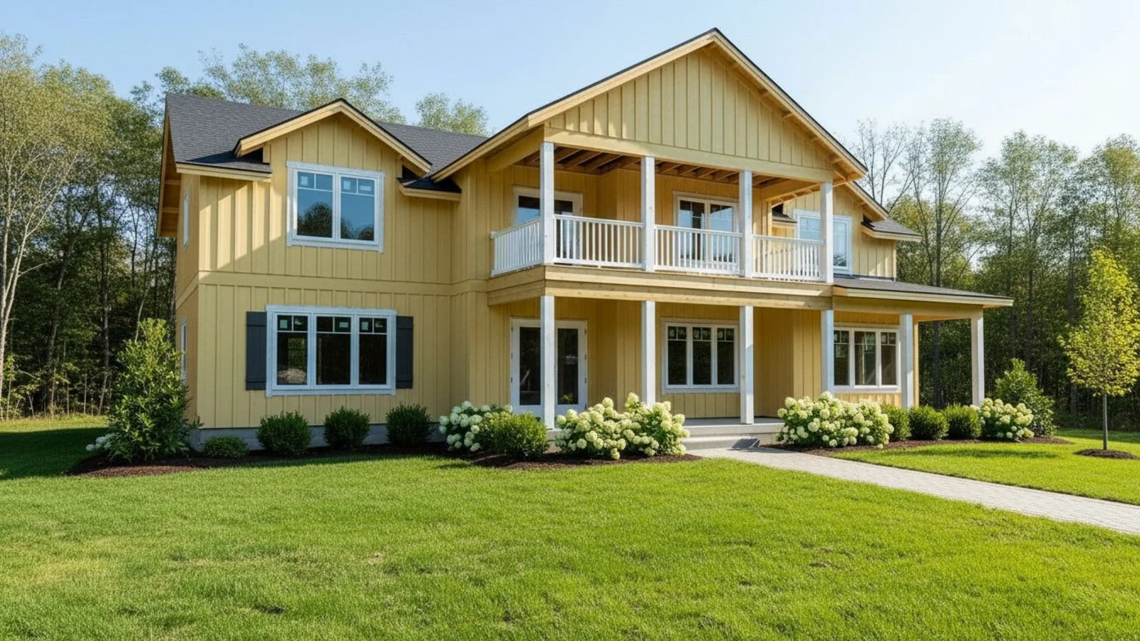 Traditional home facade update